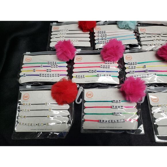 Make Your Own Bracelets (10) & Earring Bracelet Jewelry Set (2) Heart & Unicorn - Picture 10 of 12